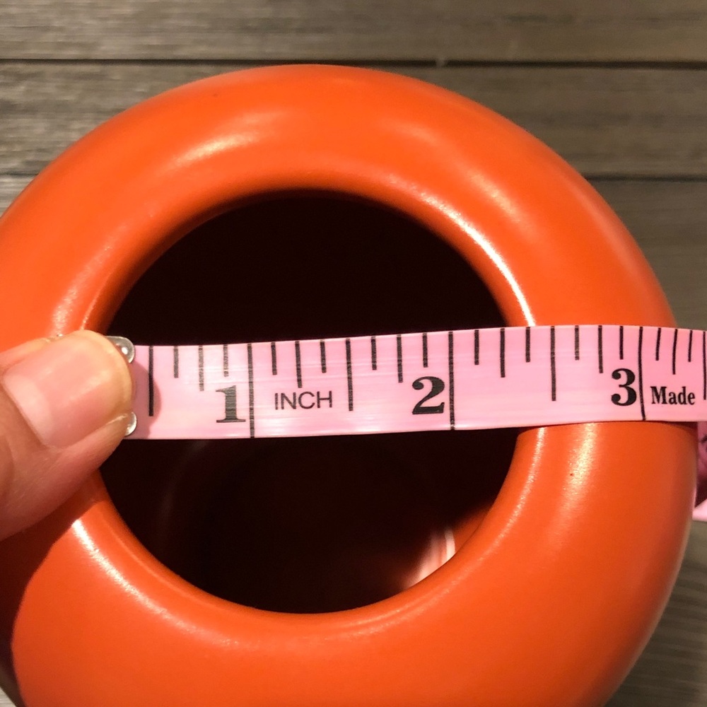 Room Essentials Orange Ceramic Vase - Picture 4 of 5